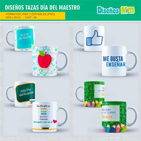 Plantillas Dia Del Maestro Para Sublimar Mugs