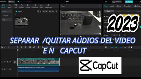 C Mo Extraer El Audio De Un Video Capcut Youtube