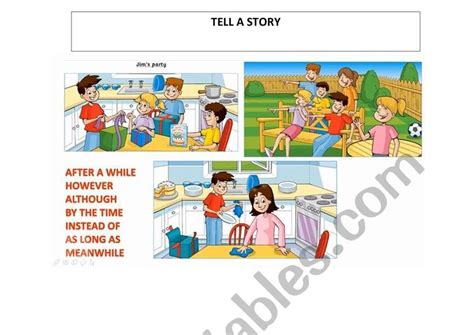 Tell A Story Esl Worksheet By Caryely