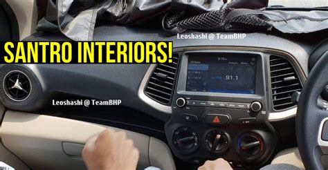 Upcoming Hyundai Santro Interior Pictures Leaked