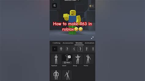 How To Make R63 In Roblox💀 Youtube