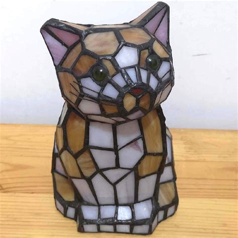 Stained Glass Cat Lamp Foter