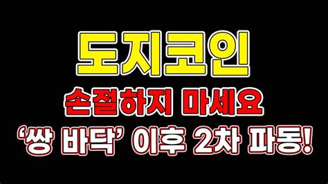 도지코인 손절하지 마세요 “쌍 바닥” 이후 2차 상승 파동 도지코인전망 도지코인목표가 코인추천 트레이더메타