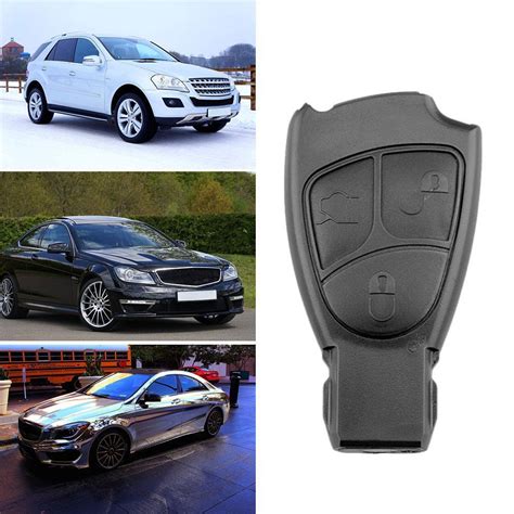 3 Buttons Car Remote Key Shell Case Cover Replacement For Mercedes Benz