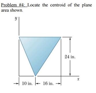 Solved Problem 4 Locate The Centroid Of The Plane Area Chegg