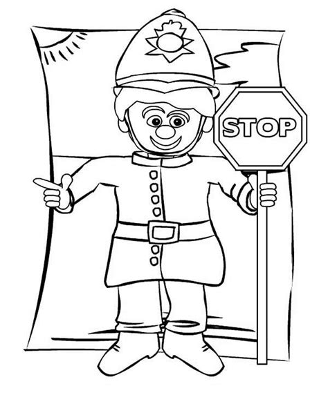 Coloriage Policier M Tiers Et Professions Dessin Colorier