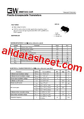 D Marking Mmbta Car Datasheet Pdf Goodwork Semiconductor Co Ltd