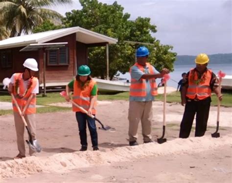 Groundbreaking Ceremony In Chuuk Lagoon