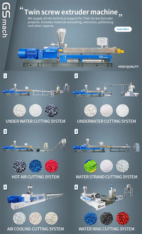 Gs Mach Plastic Granules Production Line Pvc Pelletizing Machine