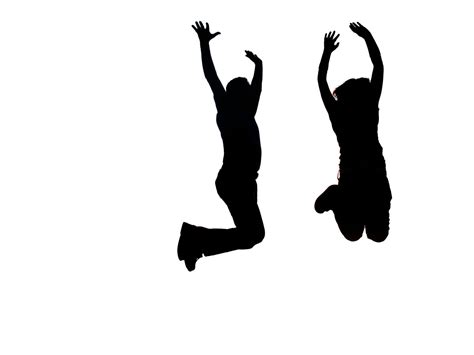 Happy Person Jumping Clipart