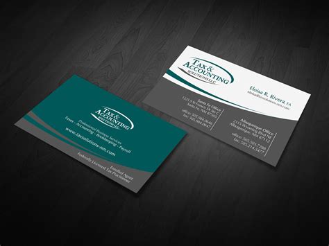 41 Modern Elegant Accounting Business Card Designs for a Accounting business in United States