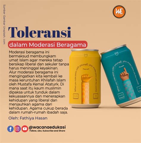 Toleransi Dalam Moderasi Beragama Wacana Edukasi