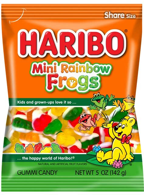 HARIBO Mini Rainbow Frogs Gummi Candy 142g | USA Candy Factory