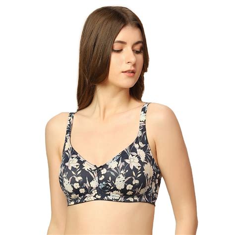 Buy Triumph Minimizer 75 Non Wired Non Padded Full Coverage Minimizer Bra Blue Online