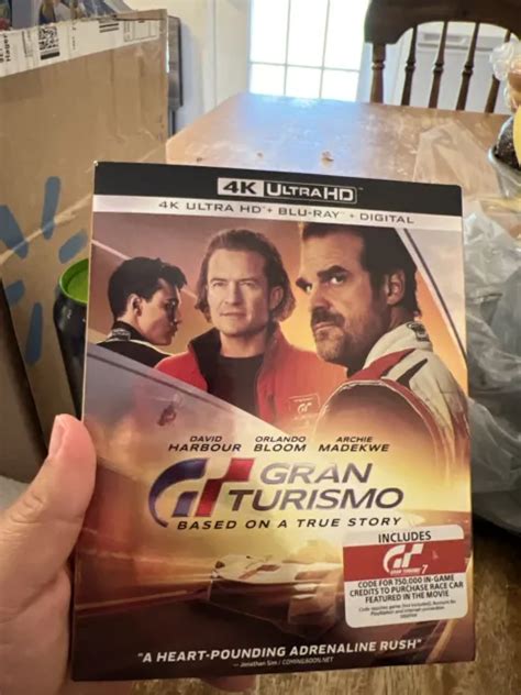 GRAN TURISMO 4K Ultra HD Blu Ray W Slipcover 2023 No Digital EUR