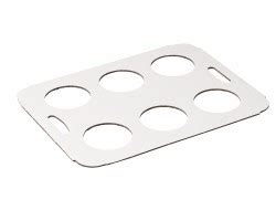 Draagtray 6 Bekers Pak 50 Stuks Blanco Bidfood