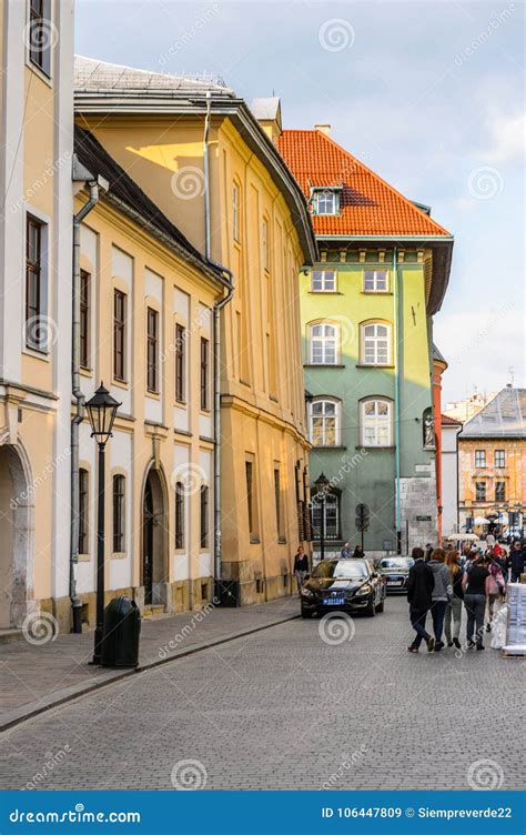 Architecture of Krakow, Poland Editorial Stock Image - Image of market, building: 106447809