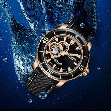 Reef Tiger Rt Luxury Brand Watches Men Automatic Mechanical Rose Gold