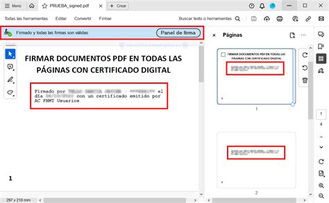 ᐉ Cómo firmar todas las páginas de un PDF con Certificado Digital