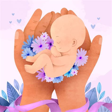 Premium Vector Watercolor World Prematurity Day Illustration