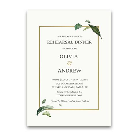 wedding rehearsal dinner invitations Wedding rehearsal dinner ...