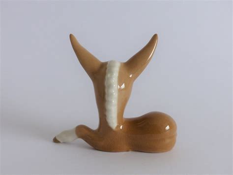 Szeiler Pottery Small Beige Donkey 1960s Etsy