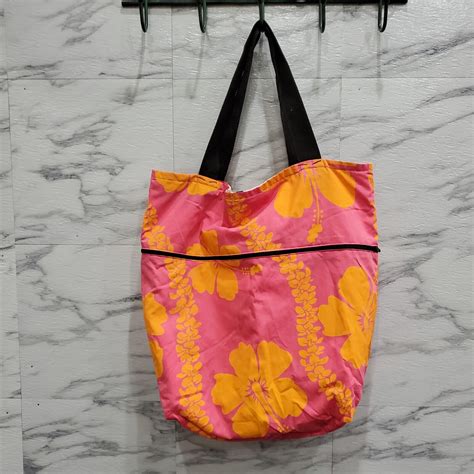 Local Design Made In Hawaii Hawaiian Tote Bag 2 Color Gem