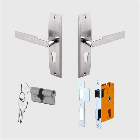 Dorset Zovi Door Handle On Plate 8 Both Side Key Lock 60mm