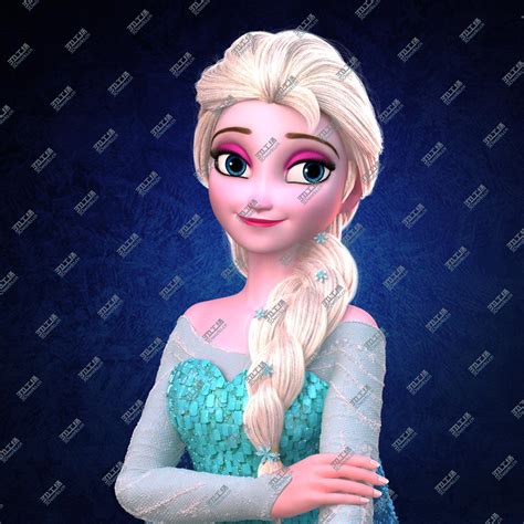 冰雪奇缘 安娜 艾莎 Elsa Anna 3d打印模型下载 3d工场 3dworkscn