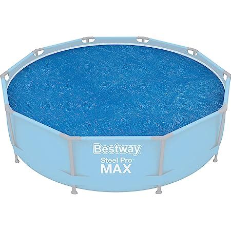 Bestway MAX Steel Pro Round Frame Swimming Pool With Filter Pump Grey