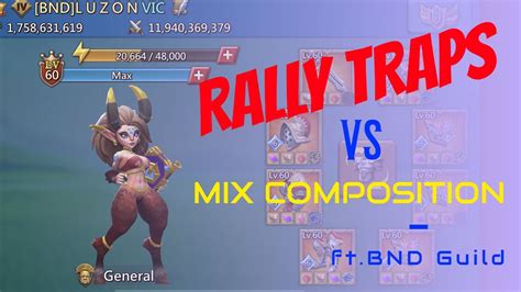 Lords Mobile Rally Trap Vs Mix Composition Part Youtube