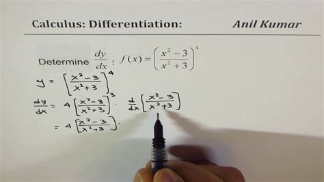 Differentiation Product Chain Quotient Rule And Simplify By Factoring