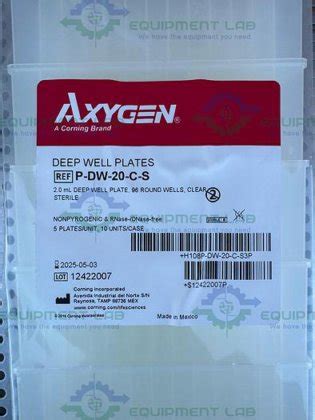 Box Of Axygen P Dw C S Deep Well Plates Ml Round Wells