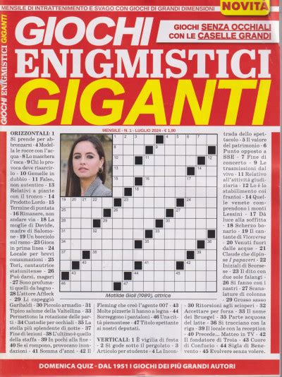 Giochi Enigmistici Giganti N Mensile Italiano