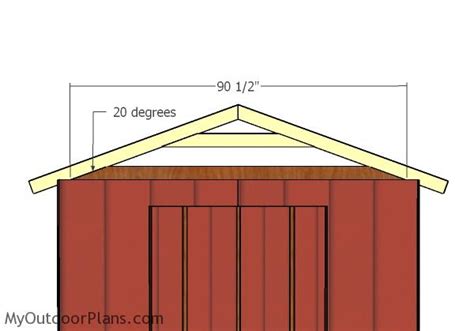 X Flat Shed Roof Plans Myoutdoorplans Off