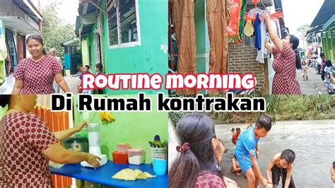 Rutinitas Irt Pagi Hari Jemur Pakaian Masak Beberes Mandi Sungai