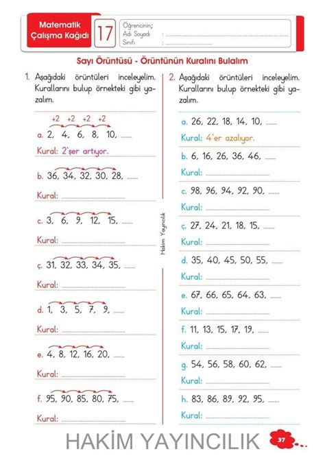 Emel Adlı Kullanıcının 2 Sınıf Matematik Panosundaki Pin Matematik 1 Sınıf Matematik 2