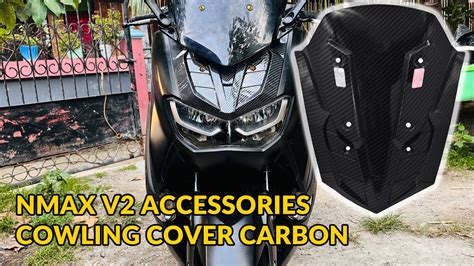 NMAX V2 ACCESSORIES COWLING COVER CARBON YouTube