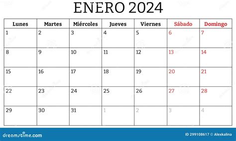 2024 Spanish Calendar Printable Vector Illustration For Spain 12