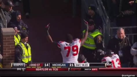 Marcus Hall Flips Double Bird To Michigan Fans After Ejection 