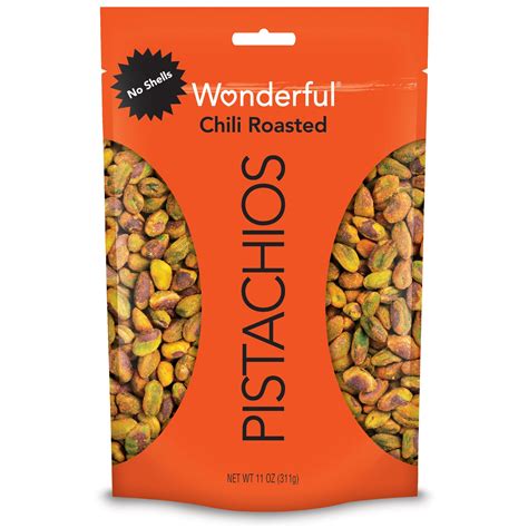 Wonderful Pistachios No Shells Chili Roasted 11 Ounce Resealable