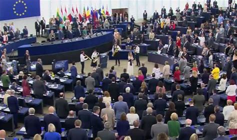 Brexit Party Meps Anger Eu As They Turn Their Backs On European Anthem