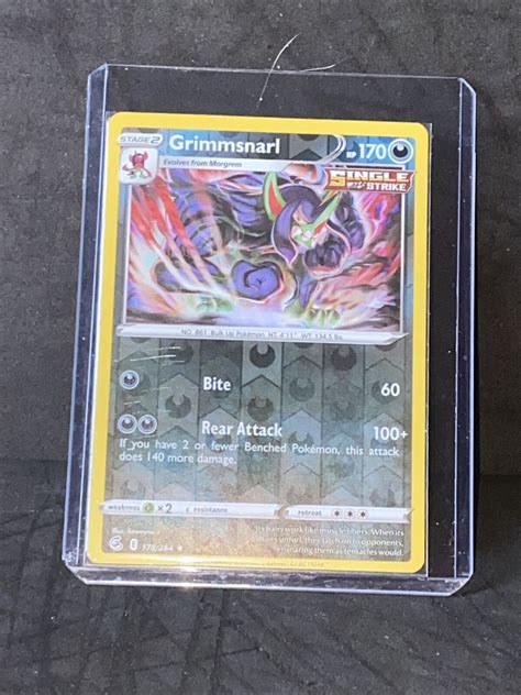 Pokemon Grimmsnarl Rare Reverse Holo Fusion Strike Ebay