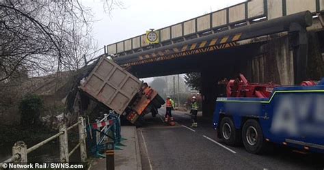 Britains Most Hit Bridge Strikes Again Lorry Driver Becomes Latest