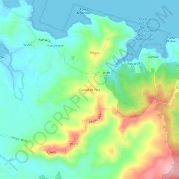 Cabeza de Vaca topographic map, elevation, terrain