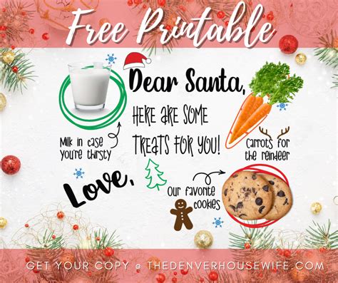 Free Printable Santa Placemat For Christmas The Denver Housewife