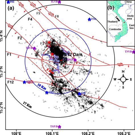 Spatial Distribution Of Earthquake Epicenters Ml ≥ 1 During The Download Scientific Diagram