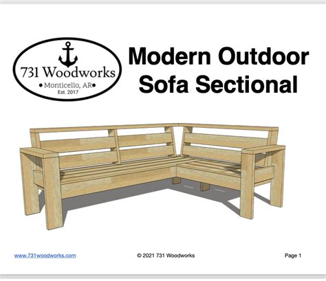 Diy Modern Outdoor Sofa Plans Woodworks