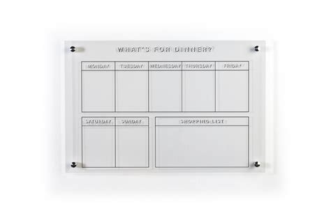 Custom Printed Dry Erase Board 36” X 24” Clear Acrylic