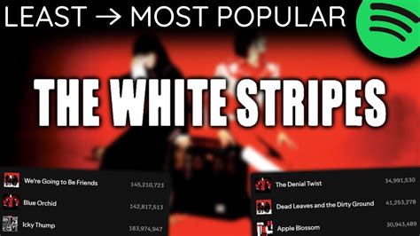 Every The White Stripes Song Least To Most Played Youtube